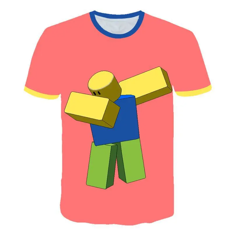 

2021 New Fashion Robloxing Miollibarn Boys and Girls T-Shirts 3D Printed Game Short Sleeved Children's Cool Tee and Tops