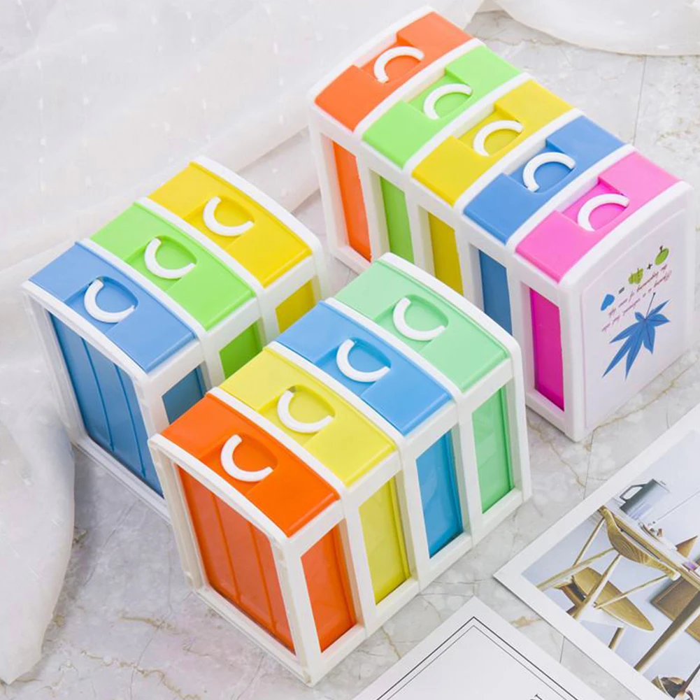 

Crate Collapsible Storage Box Plastic Folding Basket Home Storage Supplies Utility Cosmetic Container Desktop Holder 5 Drawers