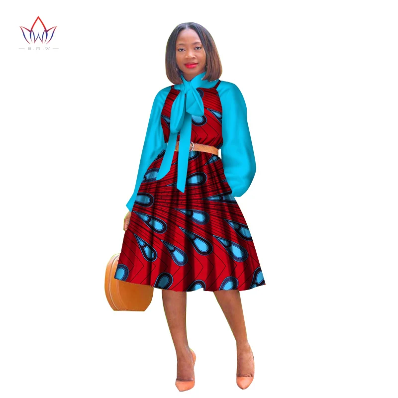 Красивые женские костюмы новый комплект из топа и юбки в африканском стиле с