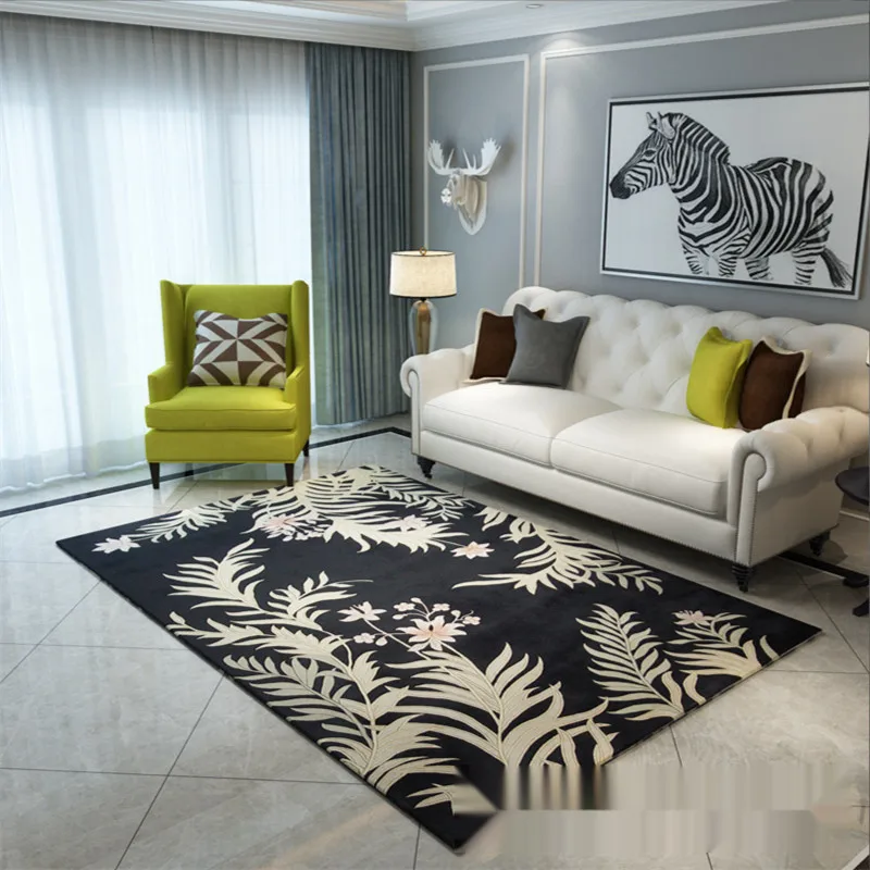 

Nordic Home Decoration Large Carpet Wool Pure Manual Living Room Bedroom Lounge Rug 200x300 Coffee Table Hallway Hall Floor Mat