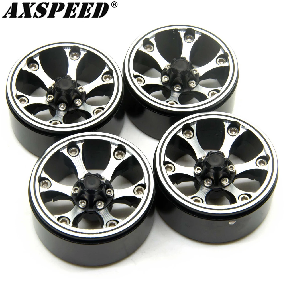 

AXSPEED 1.9" Beadlock Wheel Rim for 1/10 RC Crawler Car Axial SCX10 TAMIYA CC01 D90 D110 Wheel Hub Upgrade Parts