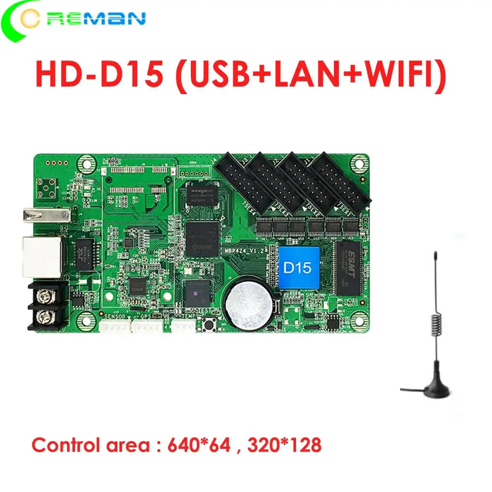 P2 p2.5 p3 p4 p5 p3.91 p4.81 p6 p8 p10 rgb светодиодный матричный контроллер Huidu HD D15 hub75 rj45 wifi 3G 4G