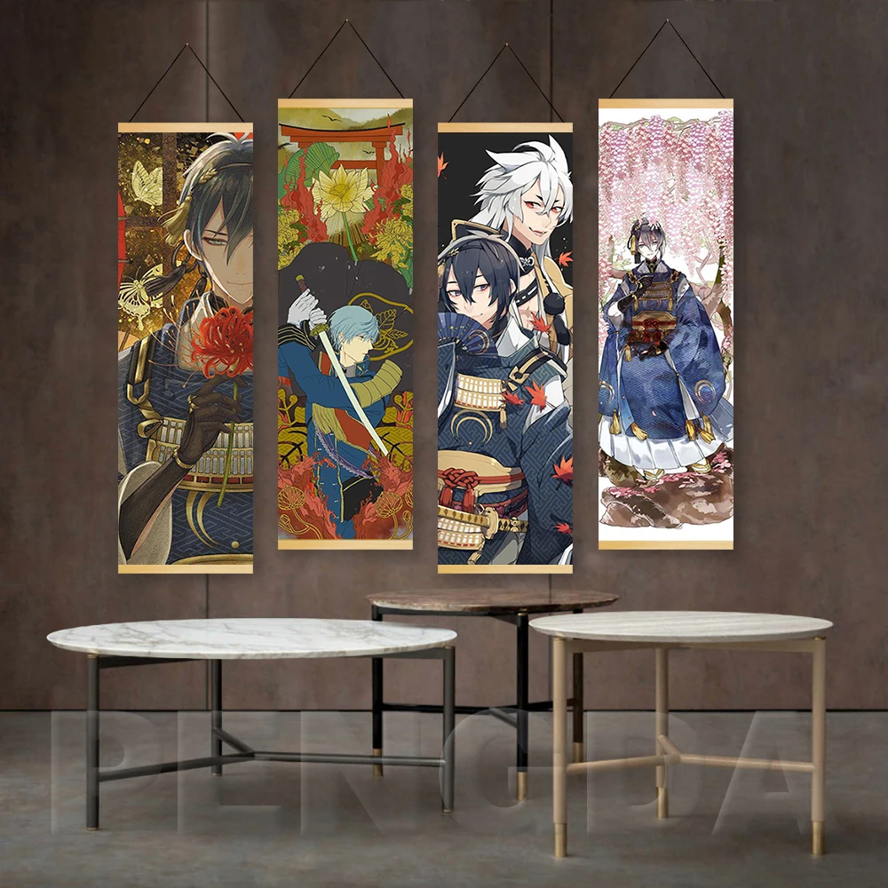 Настенная картина Touken Ranbu в скандинавском стиле настенный постер из массива