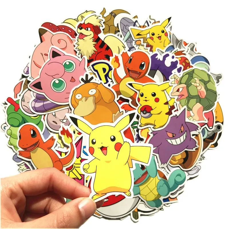 80 шт. Покемон Аниме Пикачу мультфильм наклейка s скейтборд ноутбук багаж