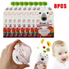 8 шт., Многоразовые Пакеты для отлучения еды от младенцев, пакет для хранения грудного молока