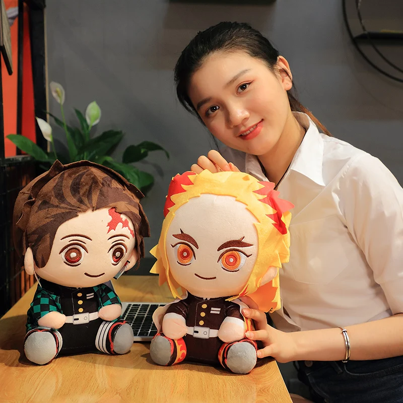 

20/30cm Cartoon Anime Demon Slayer Plush Toys Kamado Tanjirou Nezuko Agatsuma Zenitsu Tomioka Giyuu Stuffed Soft Doll Kids Gifts