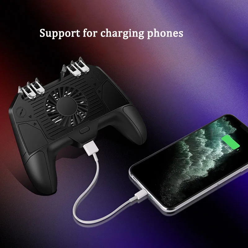 PUBG контроллер с вентилятором черный геймпад мобильный джойстик для pubg телефон