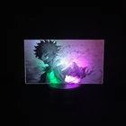 Двухцветная лампа с дистанционным управлением My Hero Академия Dabi японское аниме Манга изменение цвета Двухцветная светодиодная лампа двухцветная 3D лампа