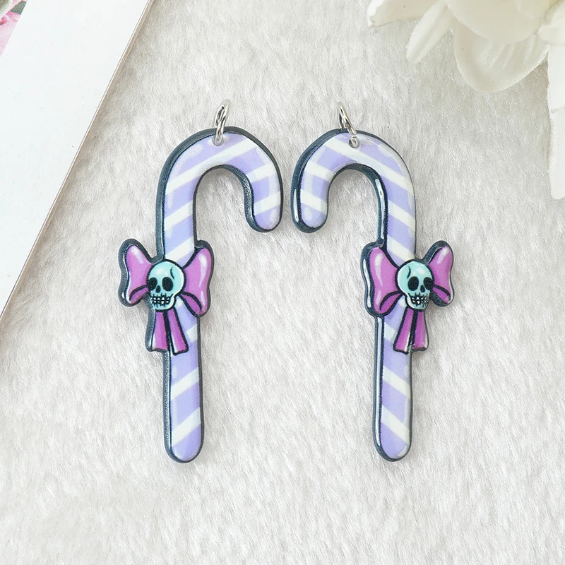 12Pcs Christmas Pastel Goth Charms Spooky Gingerbread Man Snowman Holiday Decoration Pendant For Earring Necklace Diy Making - купить по