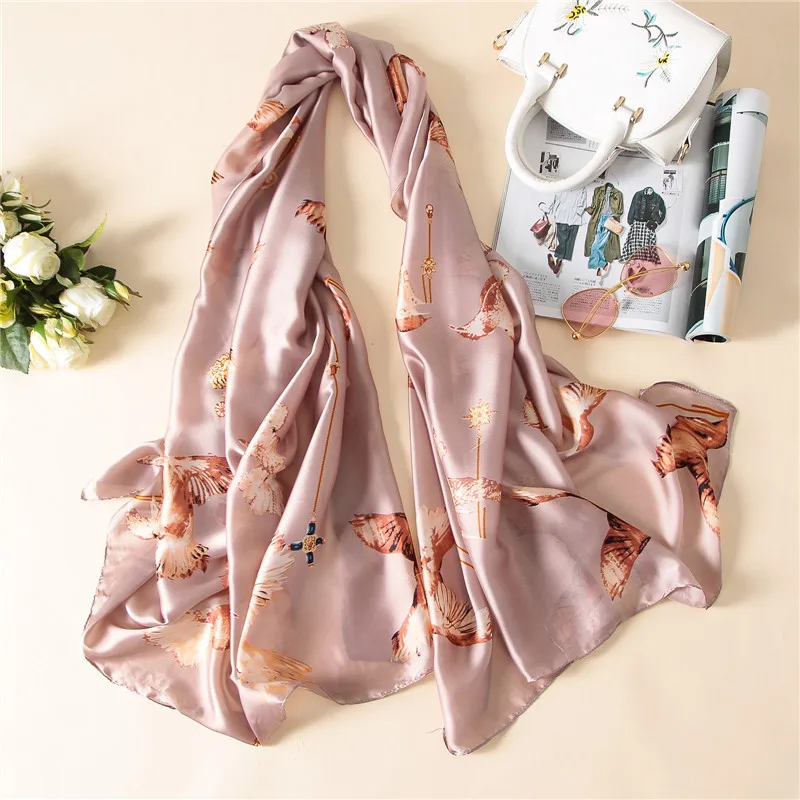 

KOI LEAPING new summer woman fashion birdie printing long scarf scarves headscarf hot popular air conditioning shawl girl gift