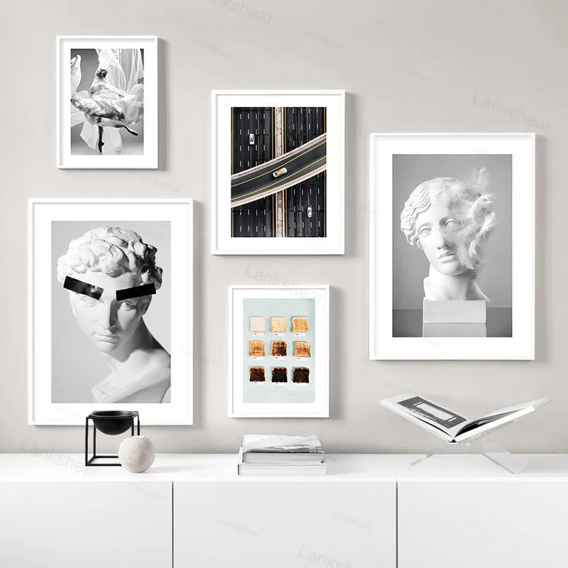 Современное настенное искусство скульптура статуя абстрактный постер