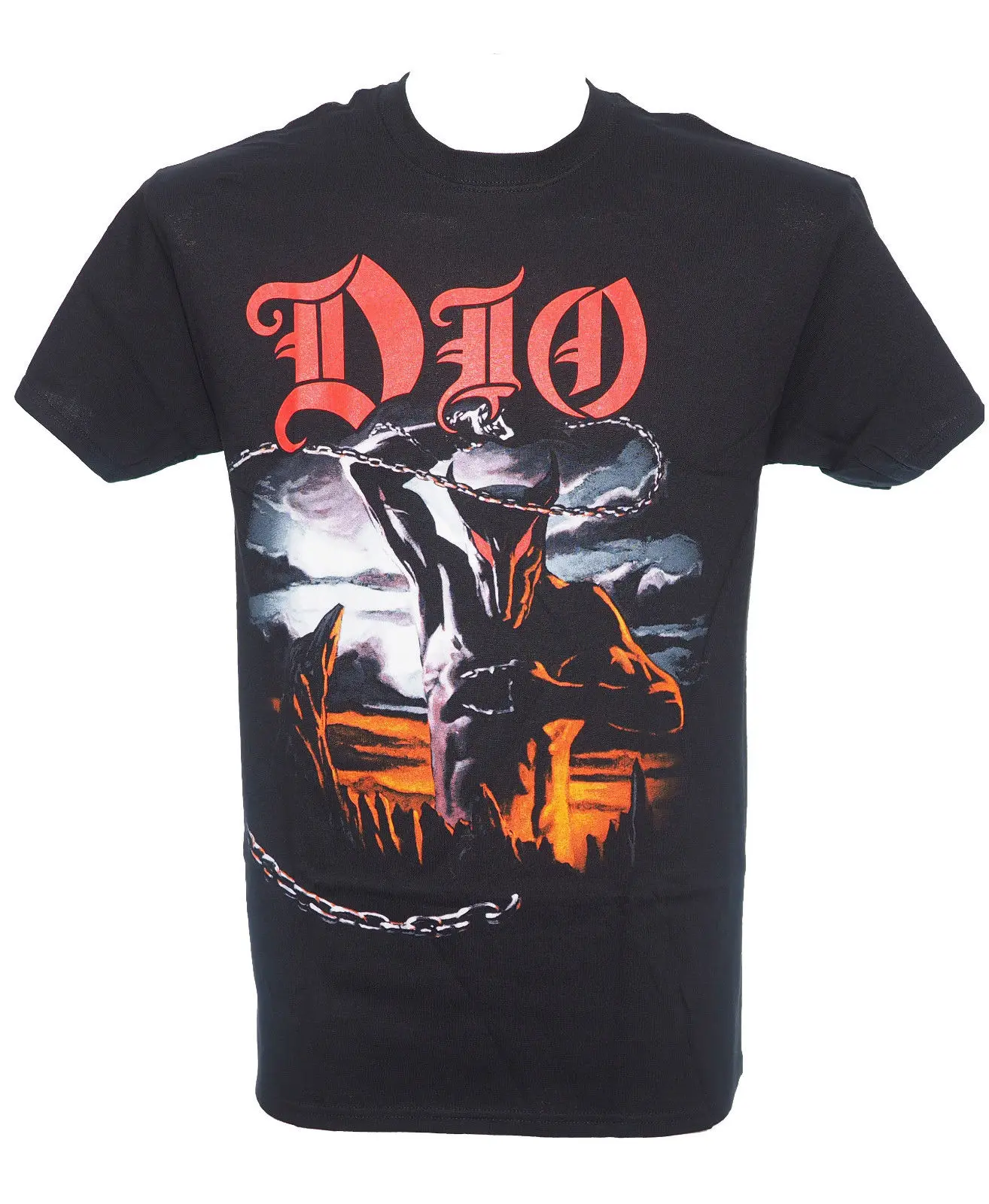 

Dio Holy Diver Official Licensed T-Shirt Heavy Metal New S-3Xl O Neck Short Sleeves Boy Cotton Men T Shirt Top Tee