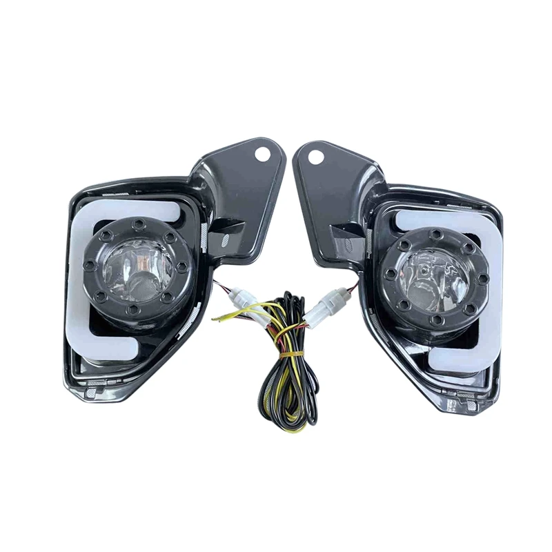 

2Pcs LED 12V ABS Car Fog Lamp DRL Daytime Running Light for Toyota Hiace 2014 -2016 with Turn Signal
