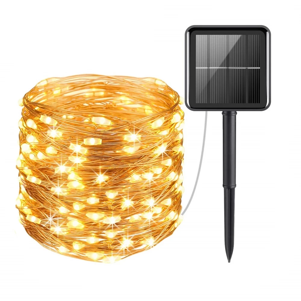 

Outdoor LED Waterproof Solar String Light 100/200 LED Fairytale Festival Wedding Party Garland Home Garden Decoration