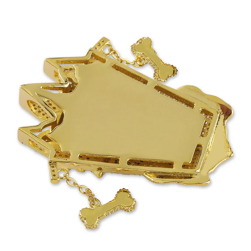 Цепочка со сверкающими фианитами Золотая модная женская бижутерия в стиле