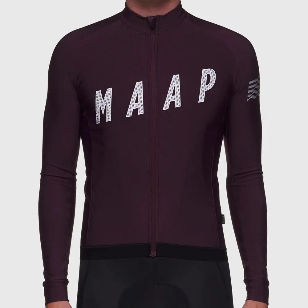 jersey Maap Велоспорт Джерси костюм мужские велосипедные рубашки Длинные Зимние флисовые Майо велосипед ciclismo invierno hombre camisa ciclismo masculina - Цвет: jersey