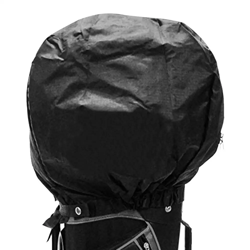 

Чехол для гольфа с дождевым капюшоном, черные накидки на голову для гольфа, аксессуары для гольф-клуба, почти все мешки для гольфа, из ПУ кожи