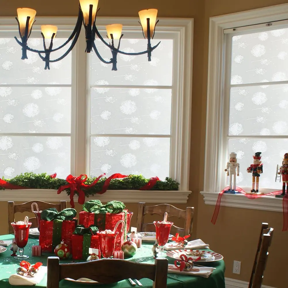 Одуванчик стеклянная пленка статическая липкая защита конфиденциальности