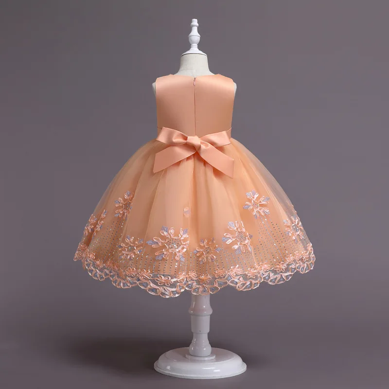 Детская одежда платье для девочек с цветами вечерние свадебные платья подружки