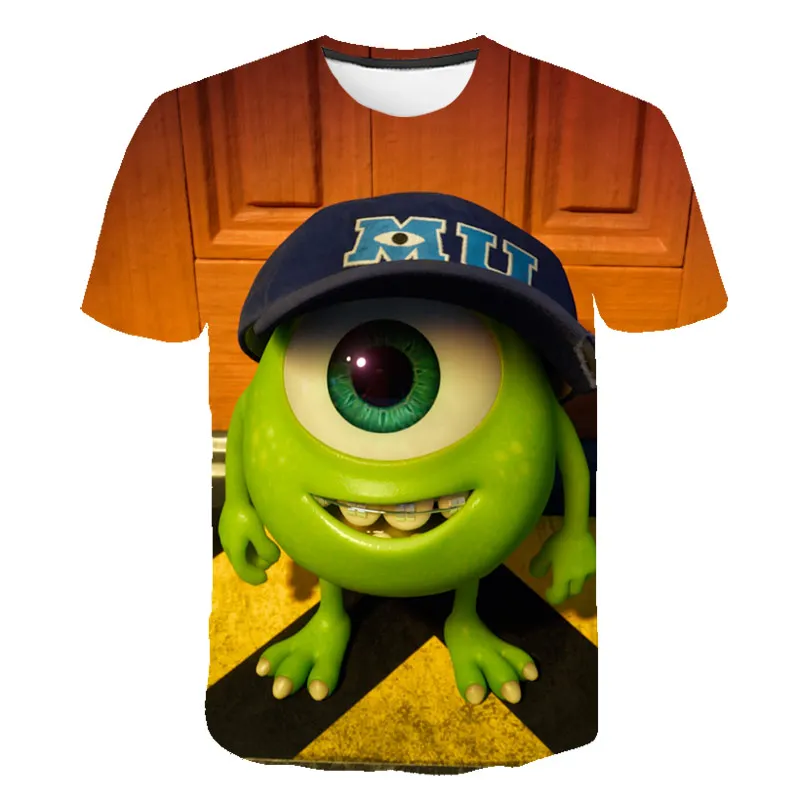 

Boys NEW 3D Print Monster T shirt Summer Funny Short Sleeve boys Clothes For Teens Girl Party Tops 3D Chirdren's Clothing 4-14T