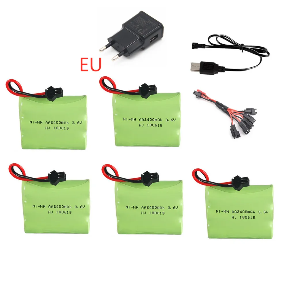 Комплект зарядного устройства nimh для игрушечного автомобиля робота танка поезда
