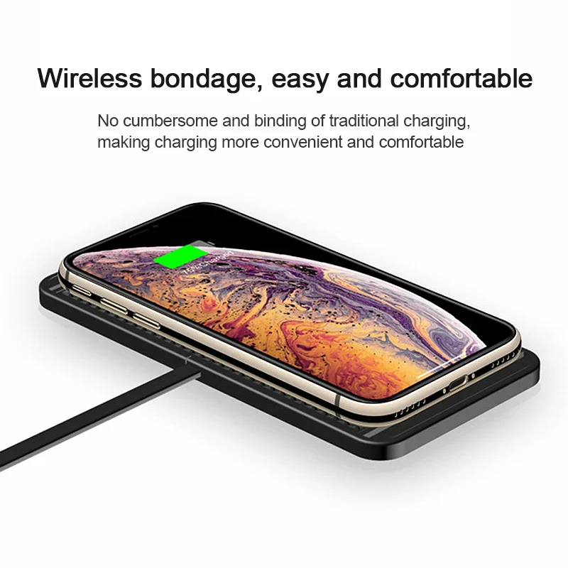 Универсальное беспроводное автомобильное зарядное устройство Qi быстрое