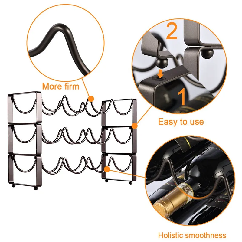 

1PC Bar Counter Glass Drying Rack Household Champagne Collecter Wine Cup Storage Holder