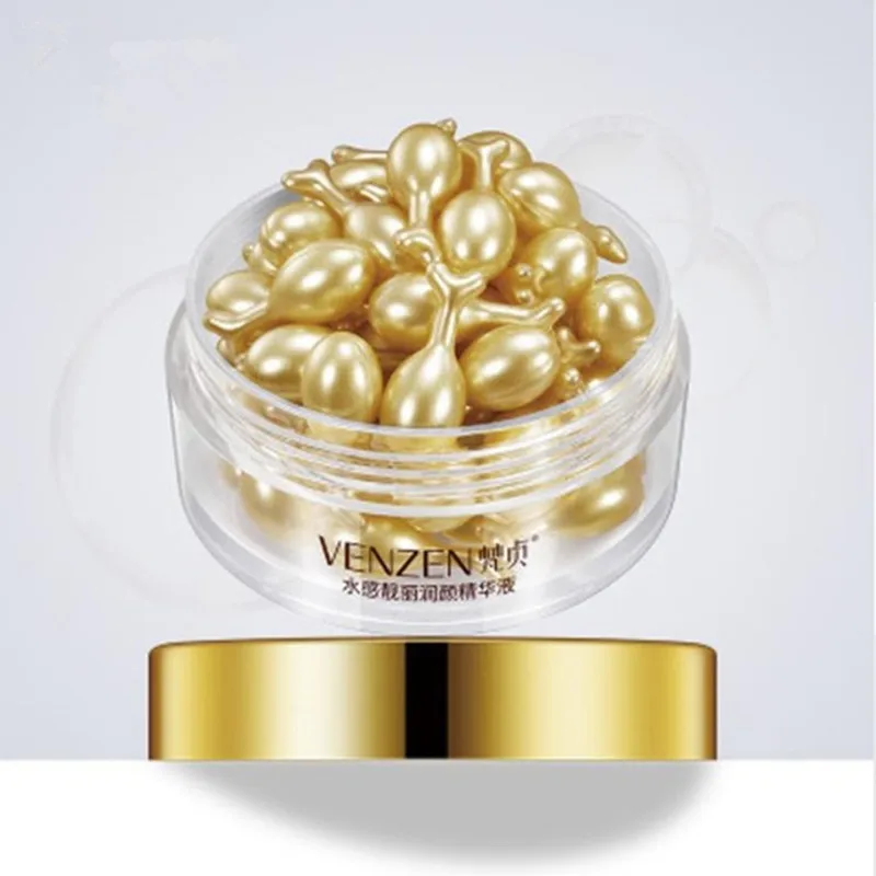 

VENZEN Placenta Capsule Essence Vitamin E Whitening Moisturizing Shrinking Pores Anti-wrinkle Facial Skin Care 30pcs