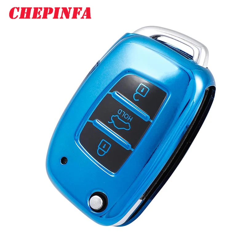 ТПУ чехол для ключа автомобиля полное покрытие защитный Hyundai Tucson Creta ix25 i10 ix20 i30 HB20