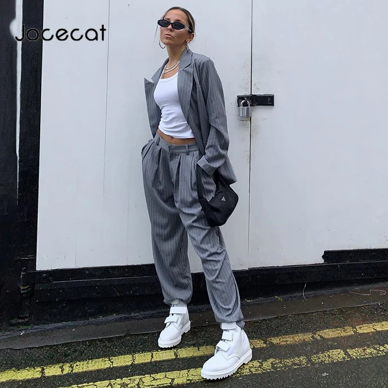 

Женские брюки-багги в полоску, с высокой талией