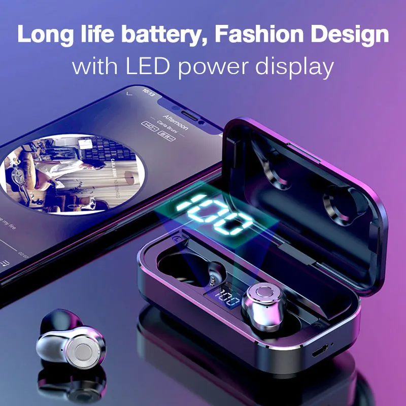 TWS наушники с микрофоном и шумоподавлением Bluetooth 5 0|Наушники гарнитуры| |