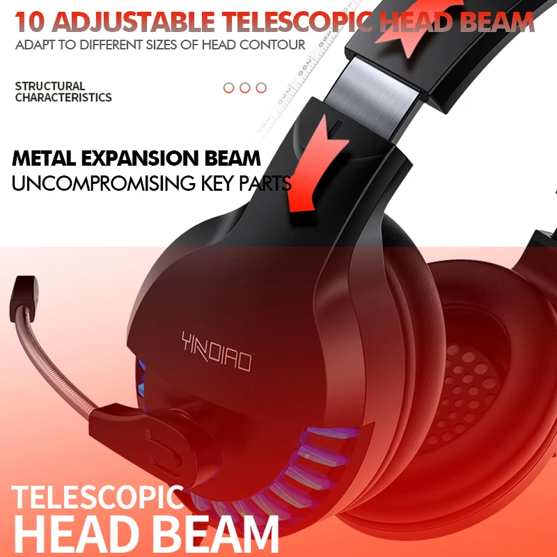 Игровая гарнитура Gamer 7 1 Surround Sound USB 3 5 мм Проводные RGB светильник Игровые наушники