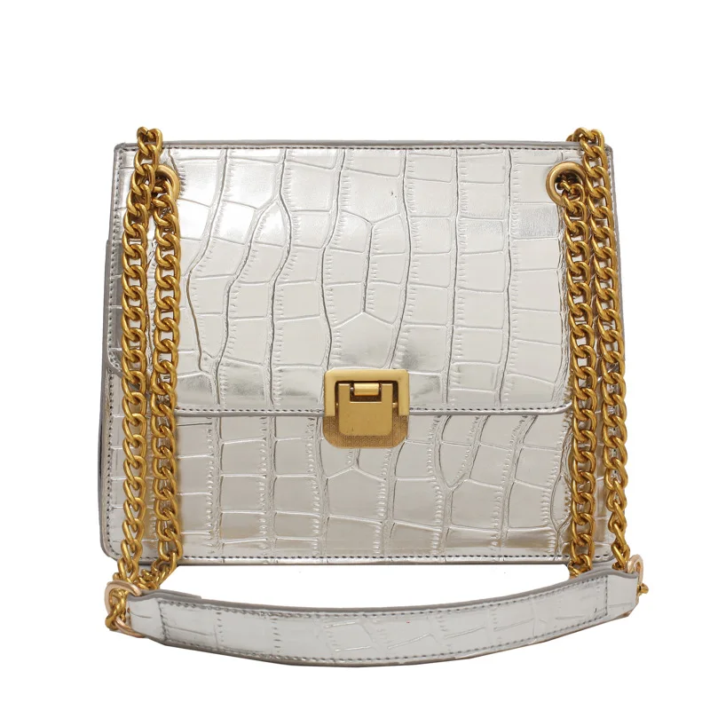 

Niche Design High Quality Bag Female New Fashion Messenger Bag Alligator Chain single shoulder bag Underarm Bag
