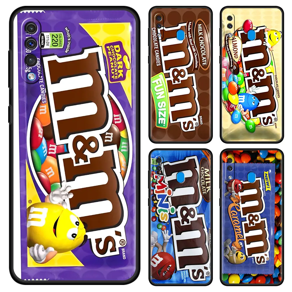 

Soft Phone Case for Samsung A50 A70 Cover For Galaxy A10 A30 A20e A20s A10s A40 M31 M30s M51 M31s Capa M&M's Chocolate