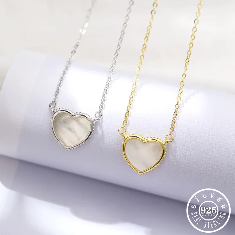 Подвеска в виде сердца из стерлингового серебра 925 пробы позолоченная цепочка