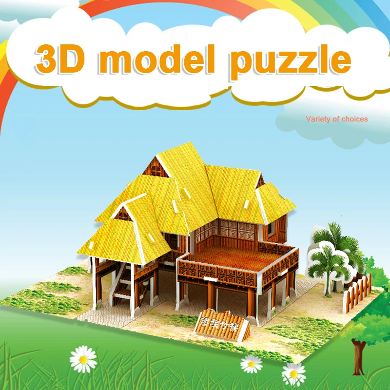 

Детские игрушки «сделай сам» из мультфильма, 3D пазлы, игры, кукольный домик, мебель, обучающие игрушки для детей, игрушки для мальчиков, пода...