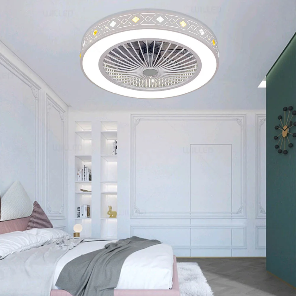 В переменного тока 50 55 см Смарт потолочный вентилятор Управление через