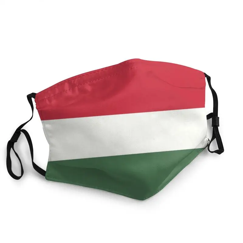 

Многоразовая маска для лица с венгерским флагом, Мужская Пылезащитная маска против смога, защитная маска, респиратор, маска