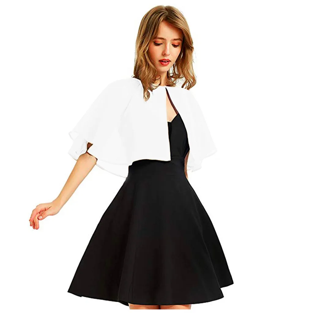 Женская накидка на свадьбу мягкая шифоновая болеро для вечернего платья