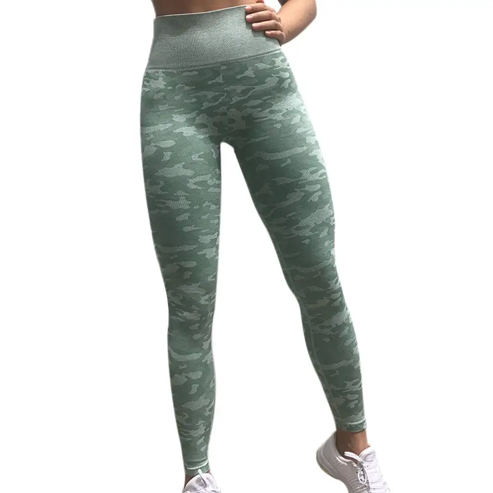 

Running Pants Sport Pants Yoga Fitness Camouflage High Waist Nylon Fitness Pants Yoga Pants Sports Workout Gym