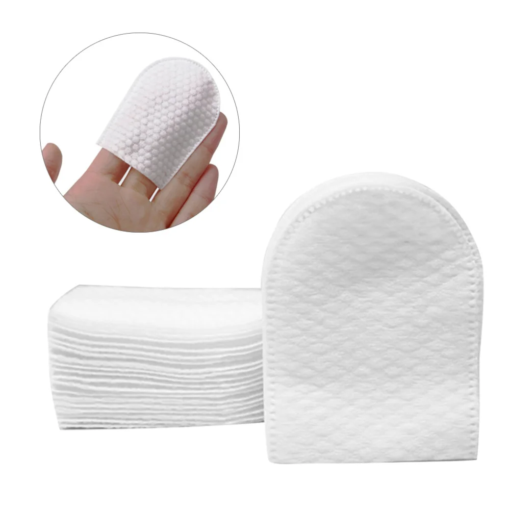 

240pcs U-shaped Pocket Cotton Pad Makeup Facial Cotton Pads Cosmetic Pad with Storage Box for Face Make Removing