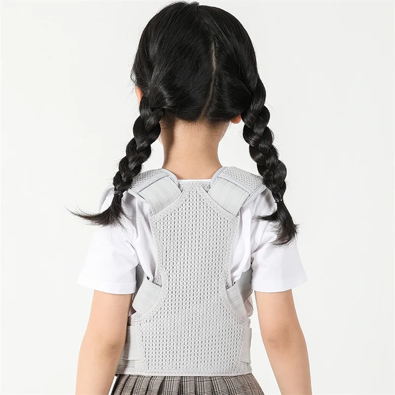 Корректор осанки для спины ребенка с 2 стальными пластинами поддерживающий