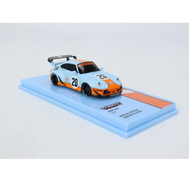 

TW joint Tarmac Works Mijo 1:64 Porsche RWB 993 GULF 20 alloy car model collection ornament gift toy