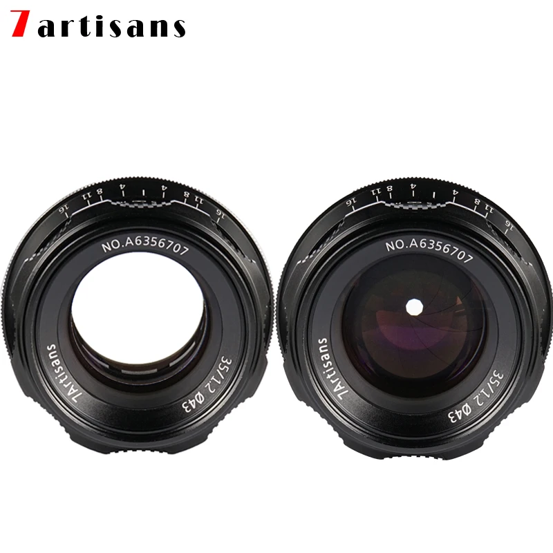 Объектив 7artisans с постоянным фокусным расстоянием 35 мм F1.2 для Sony E/Nikon Z/Fuji XF APS-C |