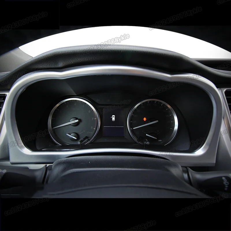 matt silver car dashboard screen frame trims for toyota highlander 2013 2014 2015 2016 2017 2018 2019 accessories chrome xu50 | Автомобили