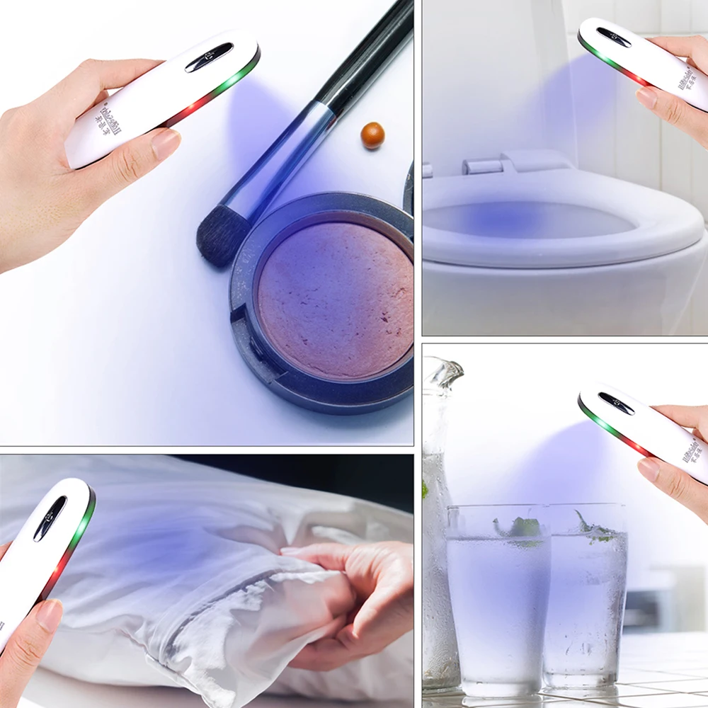 

UV LED sterilizer 99.9% sterilizing rate efficient and environmentally friendly Face Mask USB Power Holding Ultraviolet Lamps