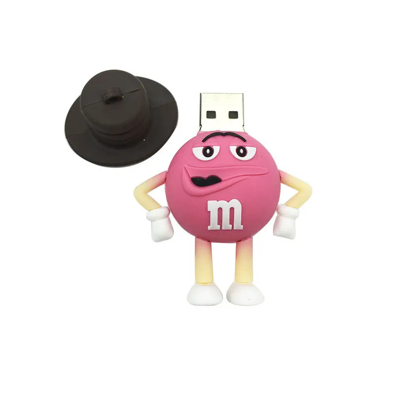 USB флэш-память 64 Гб мини шоколадные бобы USB 2,0 4 ГБ 8 ГБ портативный флеш-накопитель 32 Гб креативная мультяшная Флешка 16 Гб подарок на праздник