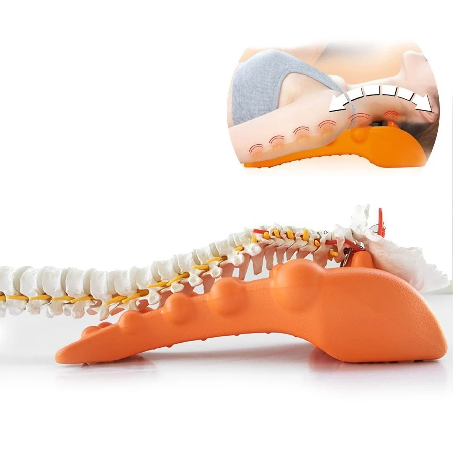 

Correct Cervical Vertebra Lumbar Traction Straight Spine Spine Relax Back Massage Board Brace Back Stretching Device Health Care