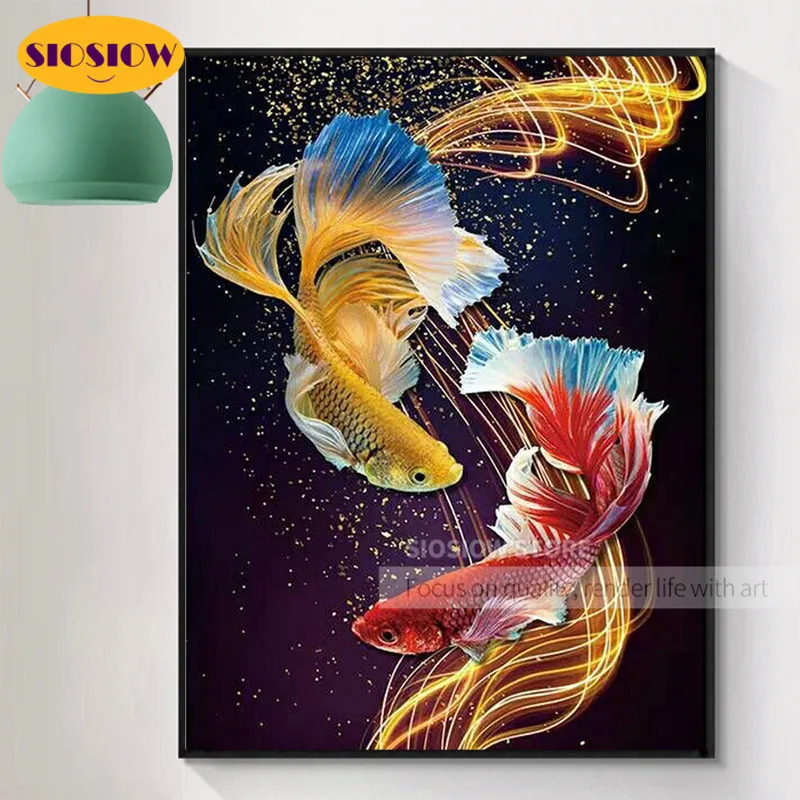 Набор для вышивки крестиком SIOSIOW 5D алмазная живопись сделай сам с изображением