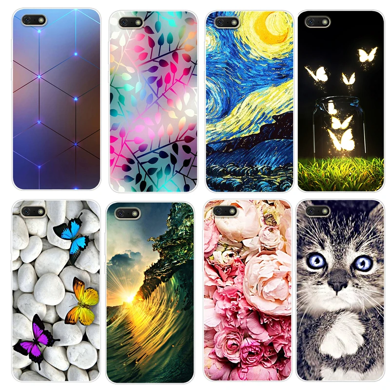 

Y5 prime 2018 Colorfull Case For Huawei Y5 2018 Case Cover Tpu Fashion Soft Phone Cases For Huawei Y5 2018